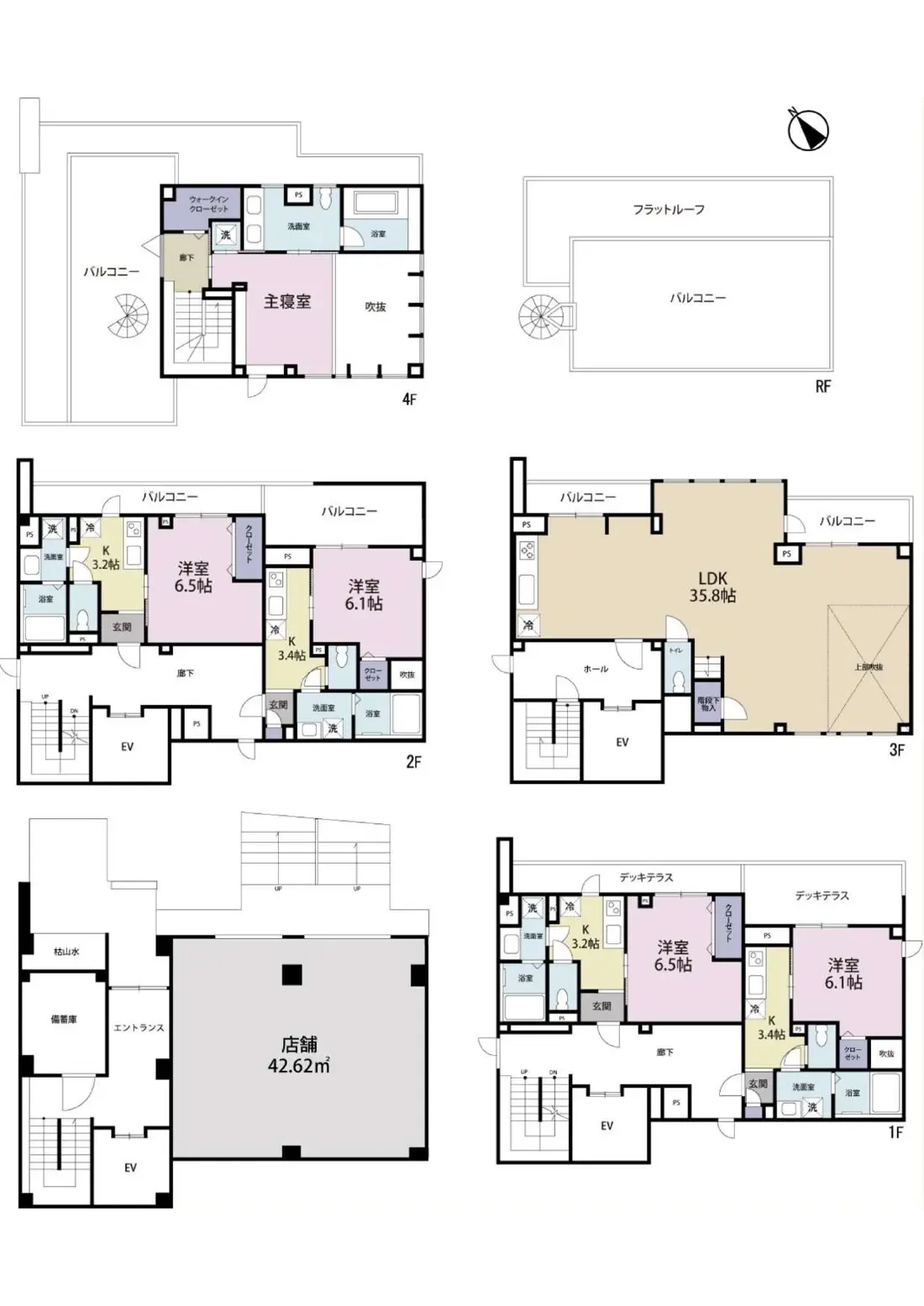 Floor plan — Daikanyama 6 min /Ebisu/Shibuya Roof Balcony Whole Building