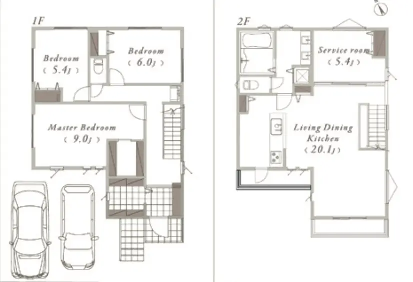 Floor plan — Denenchofu 20 min Brand New 4 Bedroom Wood House