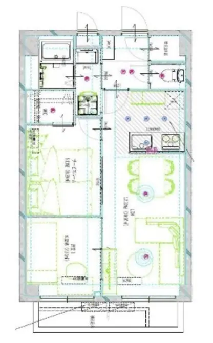 Floor plan — Fudomae 6 min Renovated 2 Bedroom Apartment