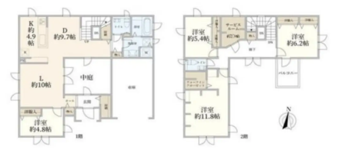 Floor plan — ChitoseFunabashi 11 min 4 Bedroom Wood House