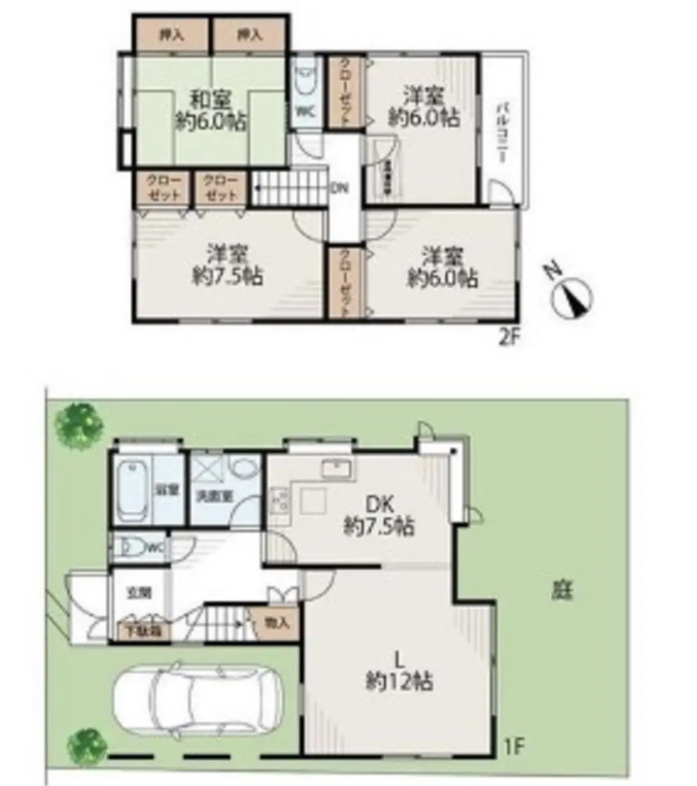 Floor plan — Ookayama 7 min Renovated 4 Bedroom Apartment