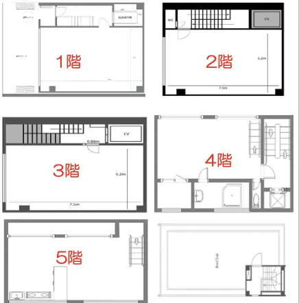 Floor plan — Azabujuban 7 min 5 Stories RC House