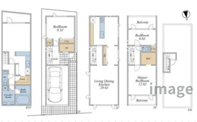 Floor plan — Omotesando 13 min Land