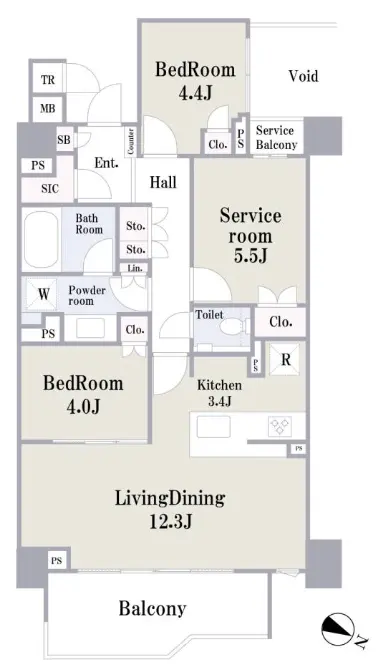 Floor plan — Toritsudaigaku 9 min Renovated 3 Bedroom Apartment