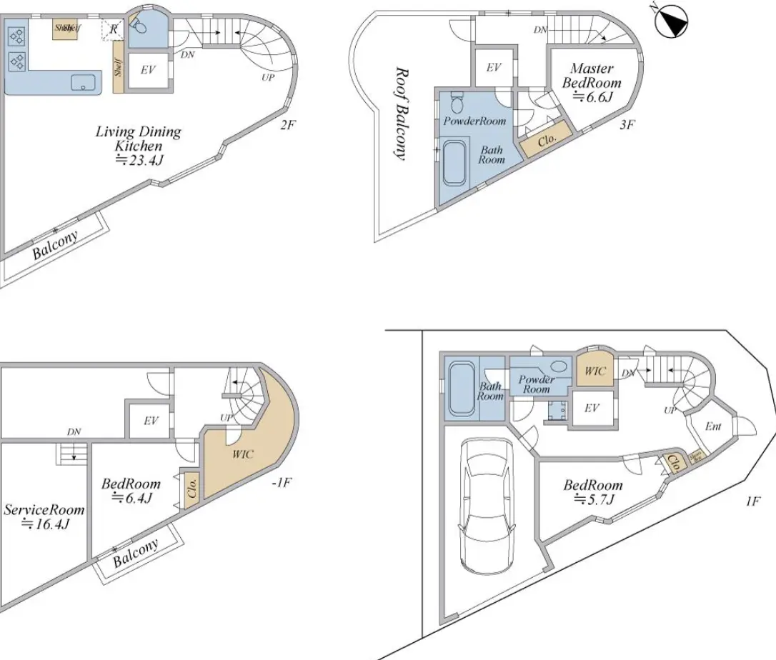 Floor plan — Yoyogi Uehara 9 min House