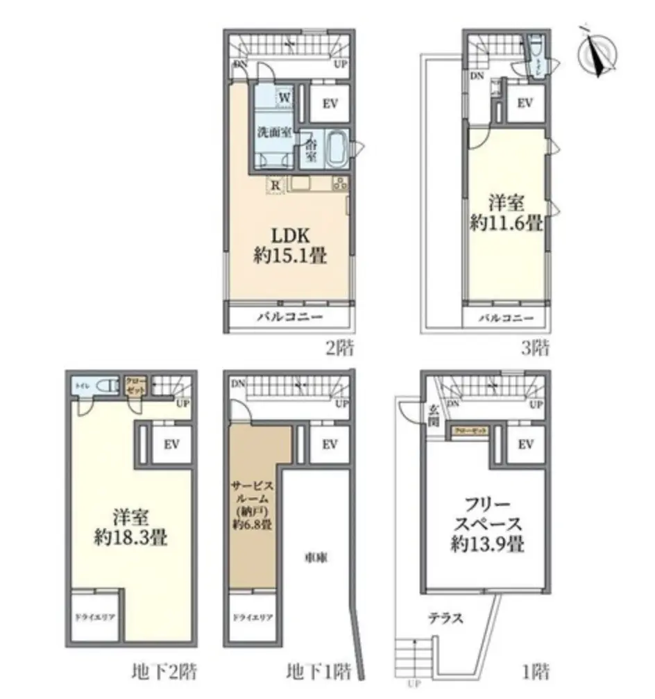 Floor plan — Meguro 12 min Designer House