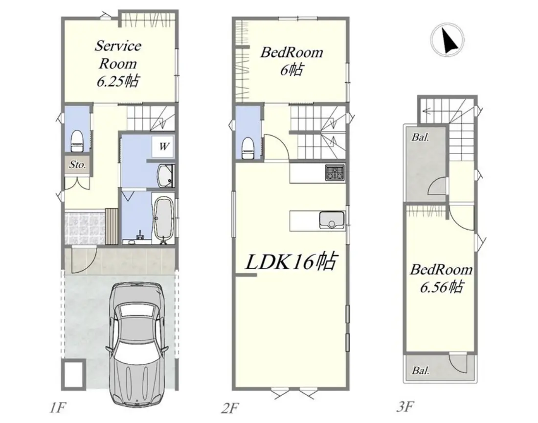 Floor plan — Gakugei Daigaku 4 min Brand New House