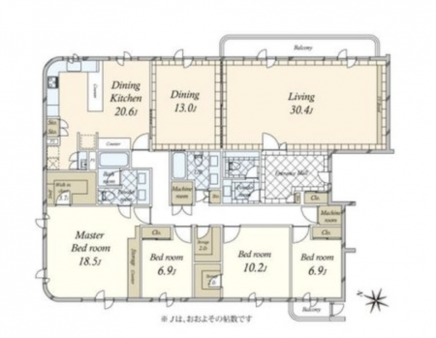 Yoyogiuehara 5 min Pent House Renovated 4 Bedroom Apartment 