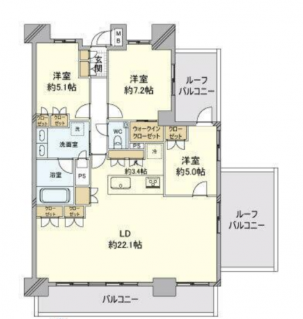 Yutenji 11 min Roof Balcony Renovated 3 Bedroom Apartment