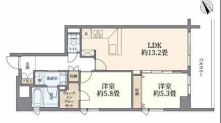 Takanawadai 4 min Pent House Renovated 2 Bedroom Apartment
