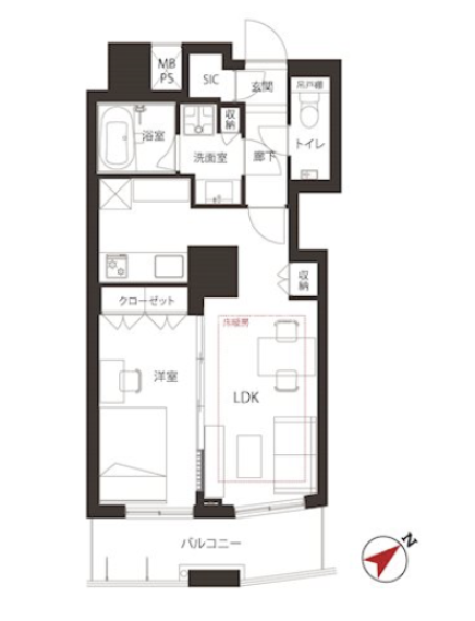 Nishishinjuku-5-chome 7 min Renovated 1 Bedroom Apartment