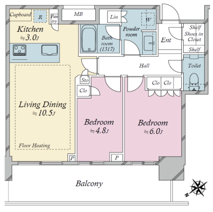 Hamamatsucho 5 min Brand New 2 Bedroom Apartment