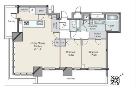 Brillia Tower Hamarikyu Ocean View Brand New 2 Bedroom Apartment