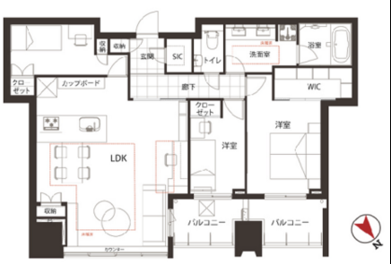 City Tower Azabujuban Tokyo Tower View 2 Bedroom Apartment