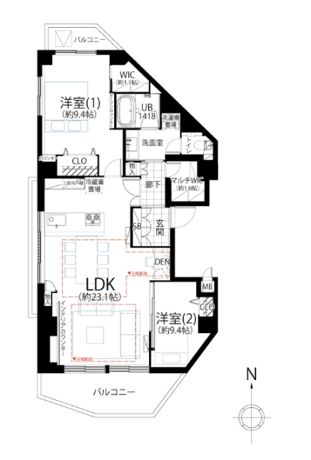 Yoyogi 3 min Pent House 2 Bedroom Apartment