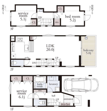 Nishikoyama 14 min Brand New 3 Bedroom Wood House