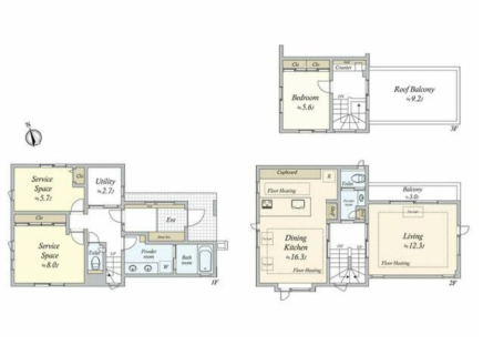 Sangenjaya 16 min Brand New House 3 Bedroom with Roof Balcony