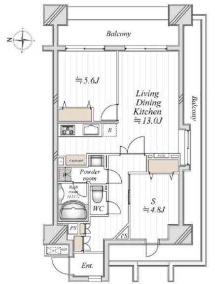 Osaki 5 min Renovated 1 Bedroom Apartment 