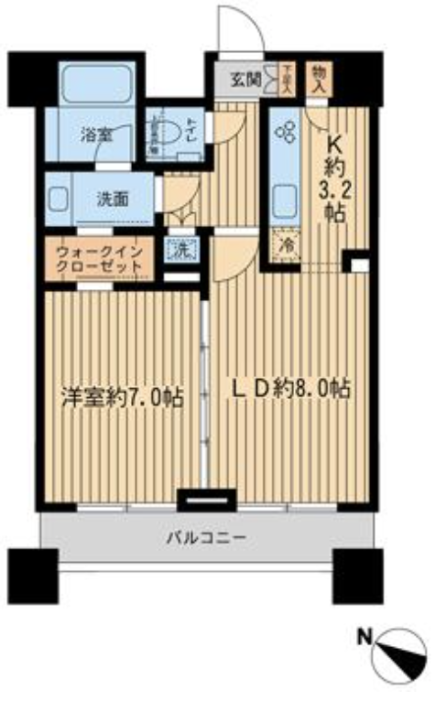 Seibushinjuku 5 min 1 Bderoom Apartment