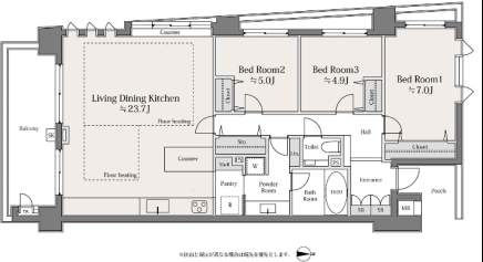 Kamimachi 6 min Renovated 3 Bedroom Apartment