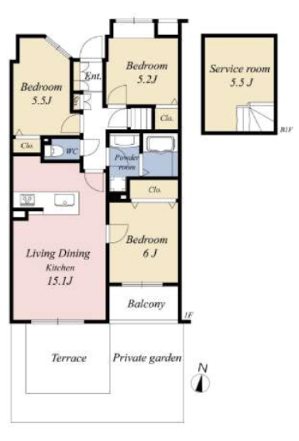 Komazawadaigaku 7 min Private Terrace Renovated 3 Bedroom Apartment