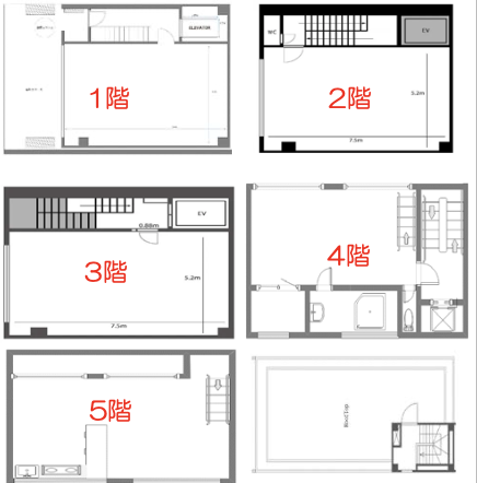 Azabujuban 7 min 5 Stories RC House