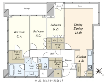 Roppongi 3 min Renovated 3 Bedroom Apartment