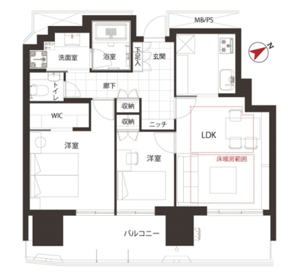 Nogizaka 3 min Renovated 2 Bedroom Apartment