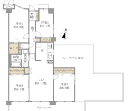 Gakugeidaigaku 13 min Roof Balcony Renovated 4 Bedroom Apartment