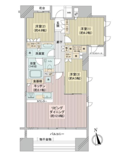 Ueno 7 min Modern 3 Bedroom Apartment